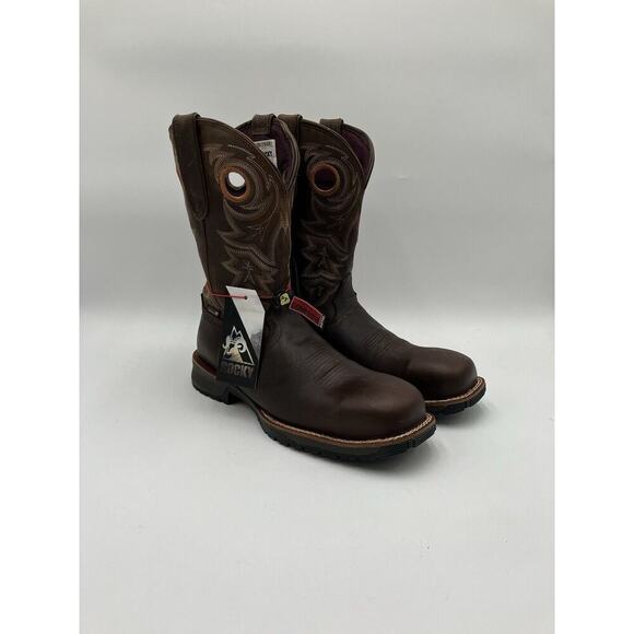 Rocky Shoes - NEW Rocky Rosemary Composite Toe Women's Waterproof Boots Brown Size 9.5 MEDIUM